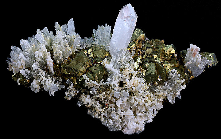 Chalcopyrite Quartz and Calcite