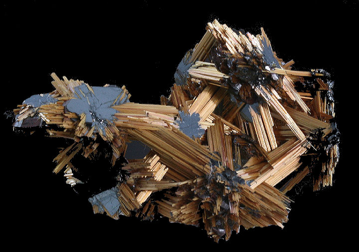 Rutile Crystals on Hematite