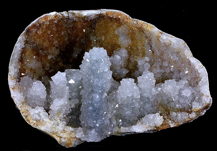 Chalcedony Stalagmites in Vug