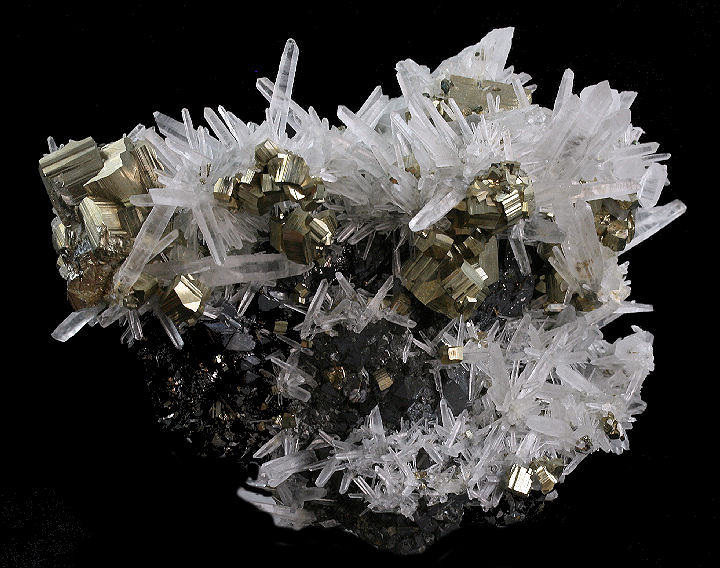 Pyrite Sphalerite and Quartz